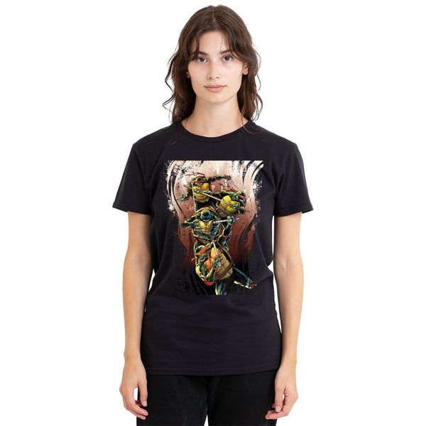Teenage Mutant Ninja Turtles Unisex Adult Earthy Rainbow Warriors T-Shirt