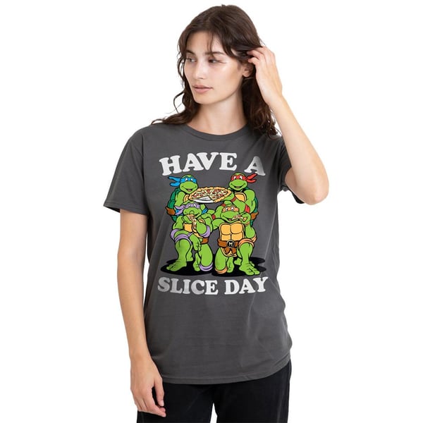 Teenage Mutant Ninja Turtles Unisex Adult Have A Slice Day T-Shirt