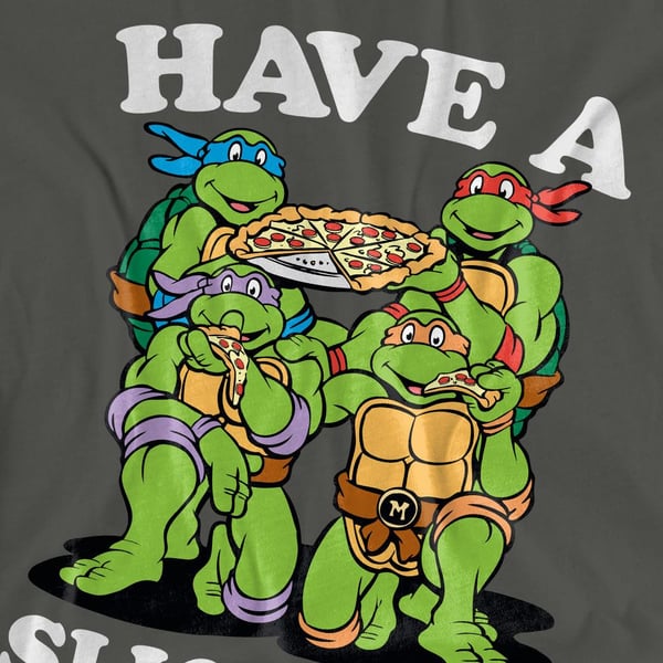 Teenage Mutant Ninja Turtles Unisex Adult Have A Slice Day T-Shirt
