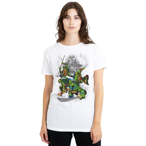 Teenage Mutant Ninja Turtles Unisex Adult Shredder And Turtles Comic T-Shirt