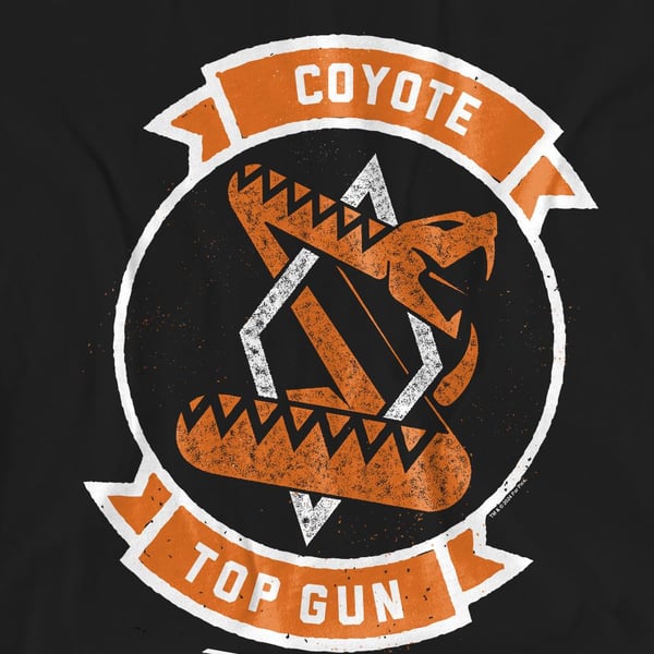 Top Gun Unisex Adult Coyote Logo T-Shirt