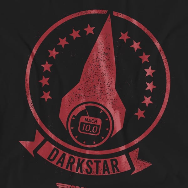 Top Gun Unisex Adult Darkstar Logo T-Shirt