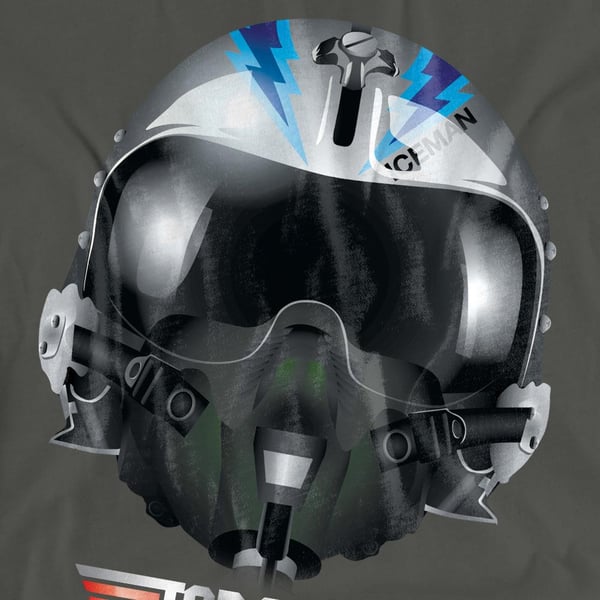 Top Gun Unisex Adult Iceman Helmet T-Shirt