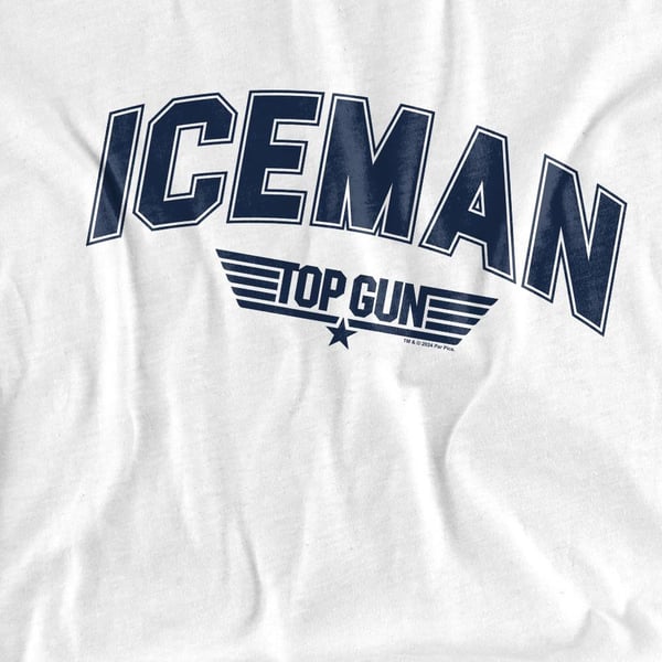 Top Gun Unisex Adult Iceman Varsity T-Shirt