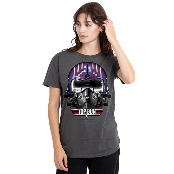 Top Gun Unisex Adult Maverick Helmet T-Shirt
