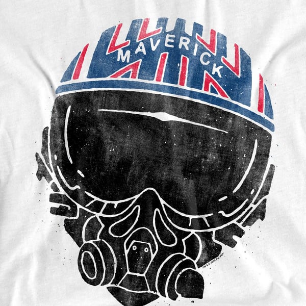 Top Gun Unisex Adult Maverick Helmet T-Shirt