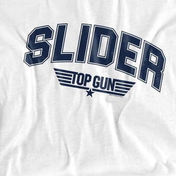 Top Gun Unisex Adult Slider Varsity T-Shirt