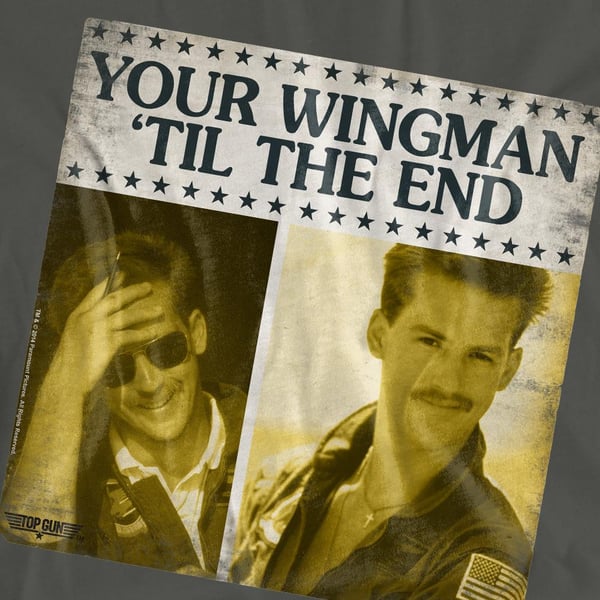 Top Gun Unisex Adult Til The End T-Shirt