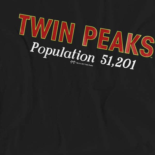 Twin Peaks Unisex Adult Population T-Shirt