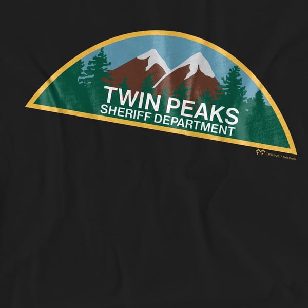 Twin Peaks Unisex Aikuisten Sheriffiosaston T-paita