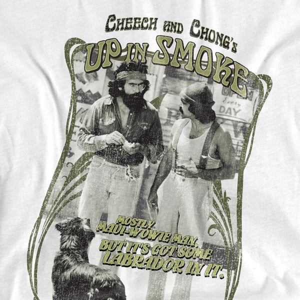 Cheech & Chong Unisex Adult Up In Smoke Labrador T-Shirt