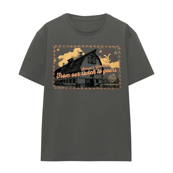 Yellowstone Unisex Adult Seasons Greetings From The Yellowstone Christmas T-Shirt