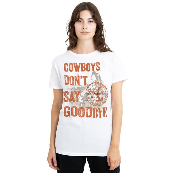 Yellowstone Unisex Adult Cowboys Don´t Say Goodbye T-Shirt