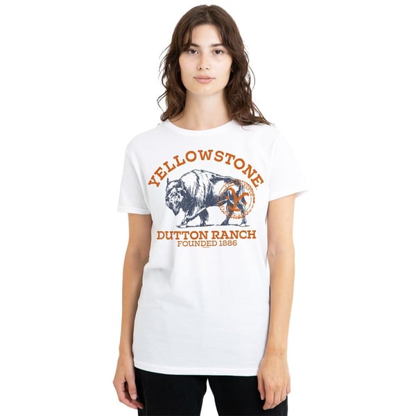 Yellowstone Unisex Adult Dutton Ranch Buffalo T-Shirt