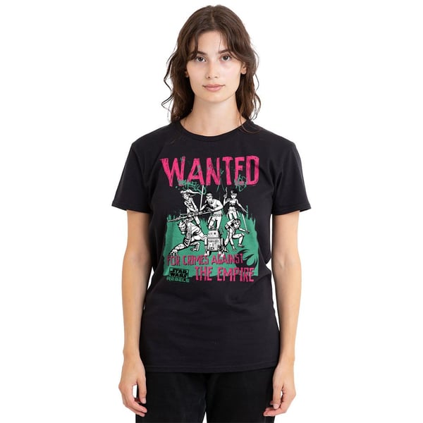 Star Wars Unisex Adult Wanted Rebels T-Shirt