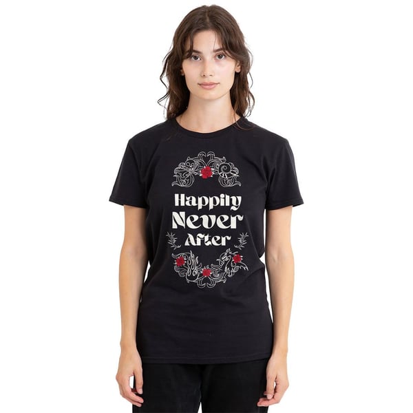 Disney Villains Unisex Adult Happily Never After Valentine`s Day T-Shirt