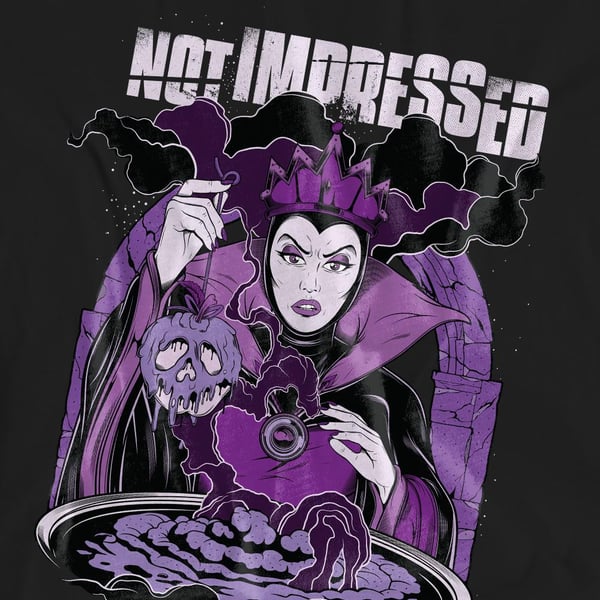 Disney Villains Unisex Adult Not Impressed Evil Queen T-Shirt
