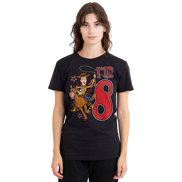 Toy Story Unisex Adult I´m 8 Woody Birthday T-Shirt