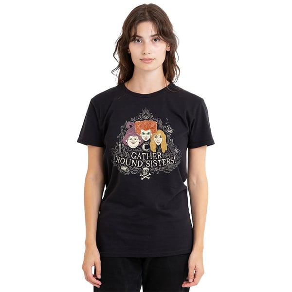 Hocus Pocus Unisex Adult Gather Round Sisters Sanderson Sisters T-Shirt