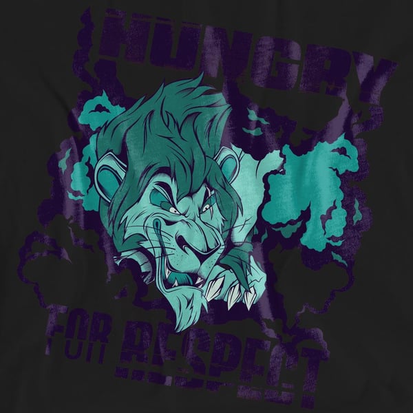 Disney Villains Unisex Adult Hungry For Respect Scar T-Shirt