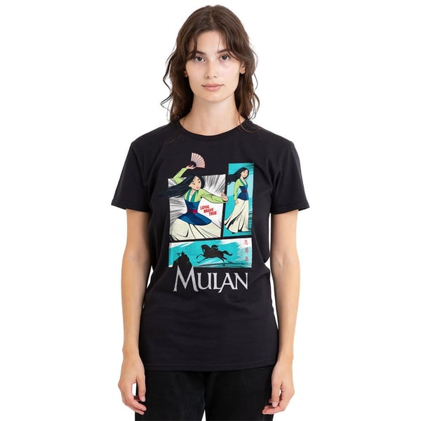 Mulan Unisex Adult Action Panels T-Shirt