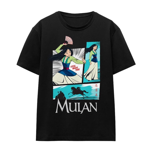 Mulan Unisex Adult Action Panels T-Shirt