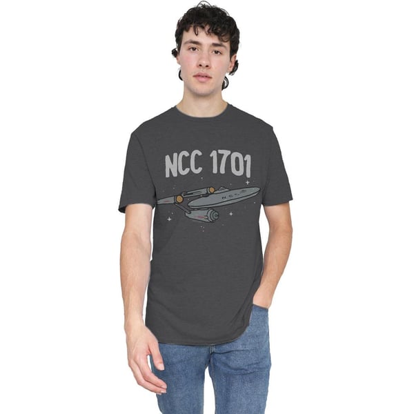 Star Trek Unisex Adult The First Enterprise T-Shirt