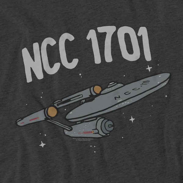 Star Trek Unisex Adult The First Enterprise T-Shirt