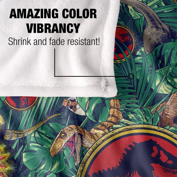 Jurassic Park Tropical Blanket
