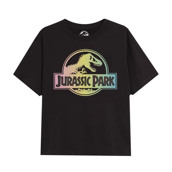 Jurassic Park T-shirt med gradientlogga för flickor