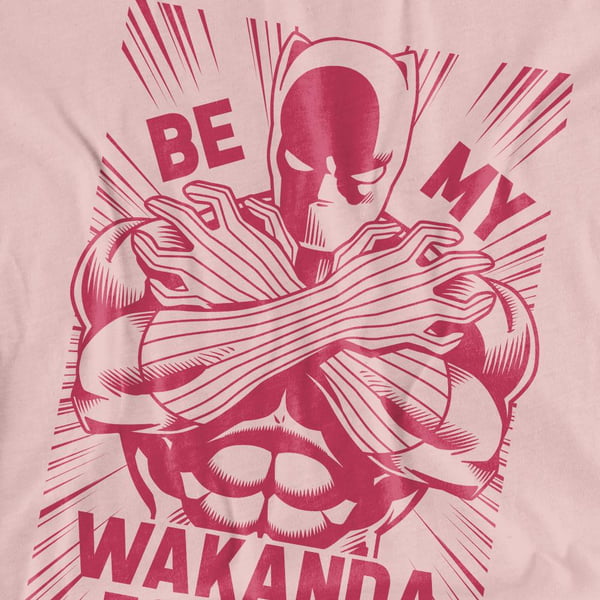 Black Panther Unisex Aikuisten Be My Wakanda Forever T-paita