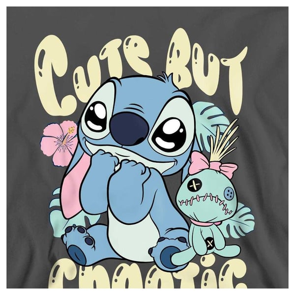 Lilo & Stitch Unisex Adult Cute But Chaotic Crew Neck Sweatshirt