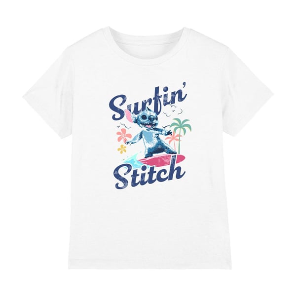 Lilo & Stitch Girls Surfin Waves T-Shirt