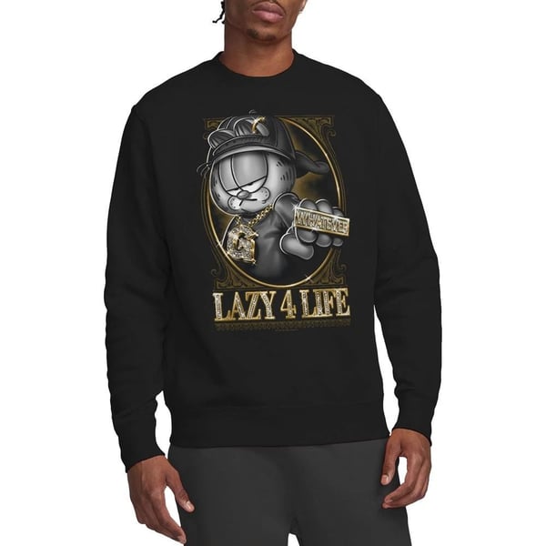 Garfield Unisex Adult Lazy 4 Life Sweatshirt