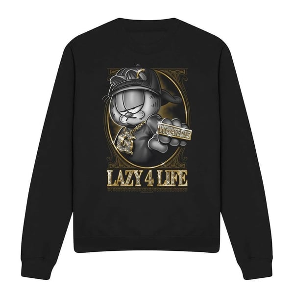 Garfield Unisex Adult Lazy 4 Life Sweatshirt