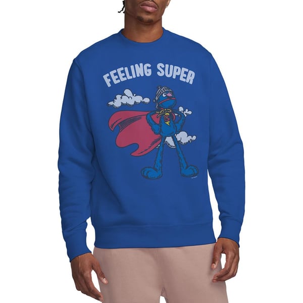 Sesame Street Unisex Adult Feeling Super Grover Sweatshirt