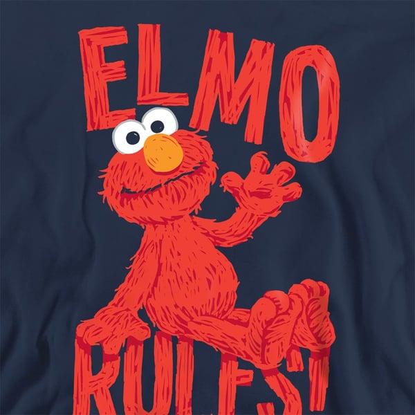 Sesame Street Unisex Adult Rules Elmo Sweatshirt