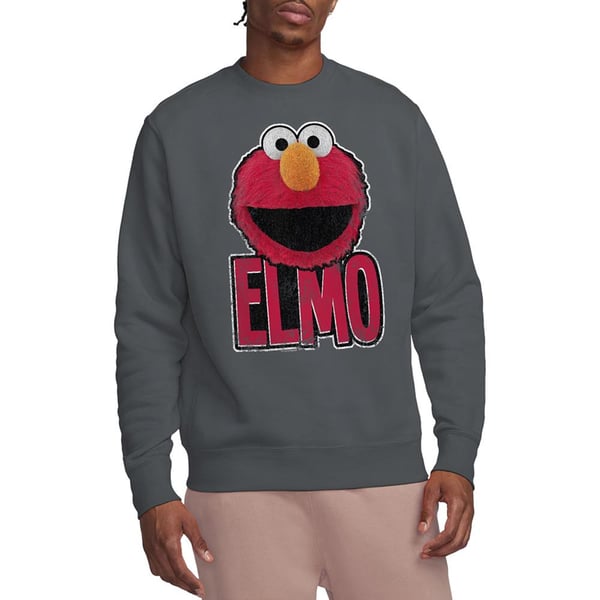 Sesame Street Unisex Adult Elmo Smile Sweatshirt
