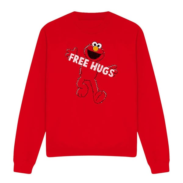Sesame Street Unisex Adult Free Hugs Sweatshirt