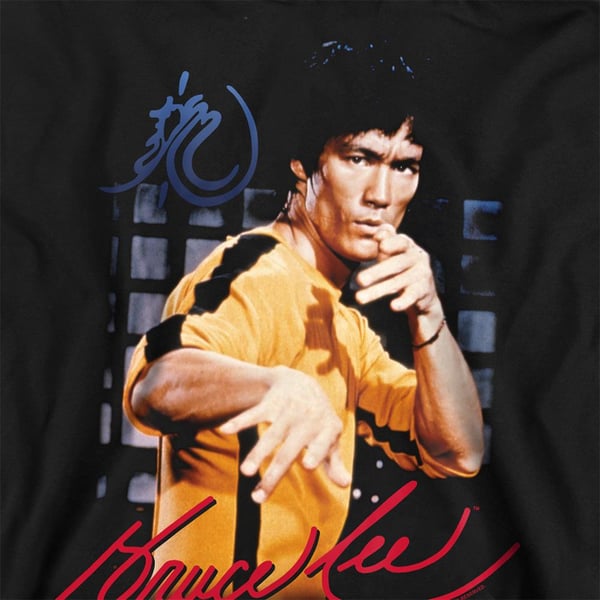 Bruce Lee Unisex Adult Yellow Jumpsuit Sweatshirt
