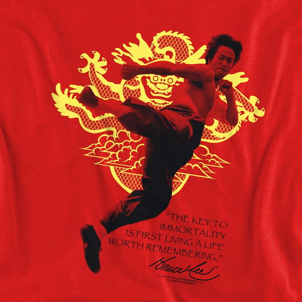 Bruce Lee Unisex Adult Immortal Dragon Sweatshirt