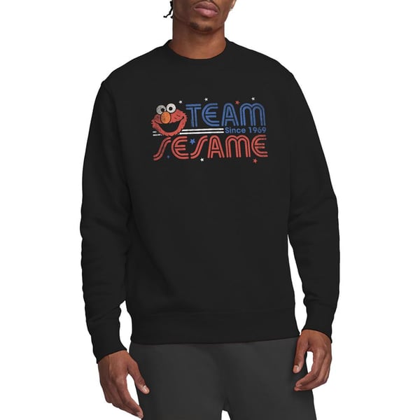 Sesame Street Unisex Adult Team Elmo Sweatshirt