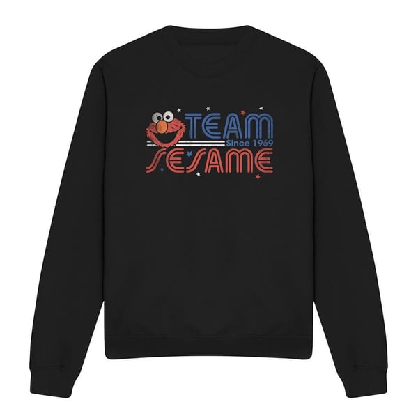 Sesame Street Unisex Adult Team Elmo Sweatshirt