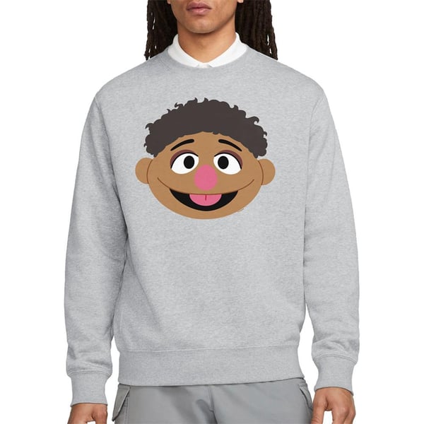 Sesame Street Unisex Adult Tamir Face Sweatshirt