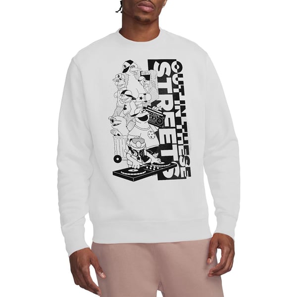 Sesame Street Unisex Adult Out In These Streets Sweatshirt