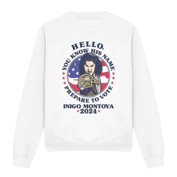 The Princess Bride Unisex Adult Prepare To Vote Inigo Montoya Sweatshirt