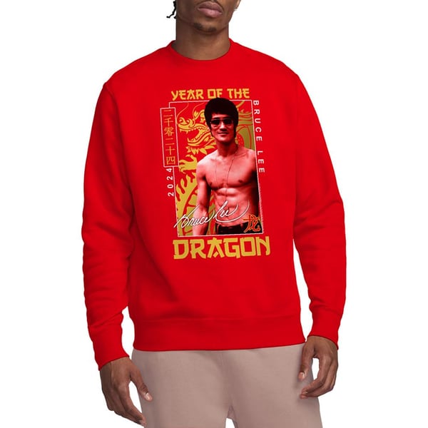 Bruce Lee Unisex Adult Year Of The Dragon Framed Sweatshirt