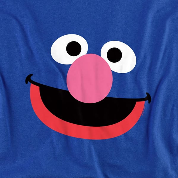 Sesame Street Unisex Adult Grover Face Sweatshirt