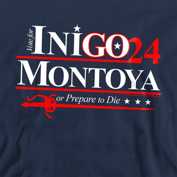 The Princess Bride Unisex Adult For President 24 Inigo Montoya Sweatshirt