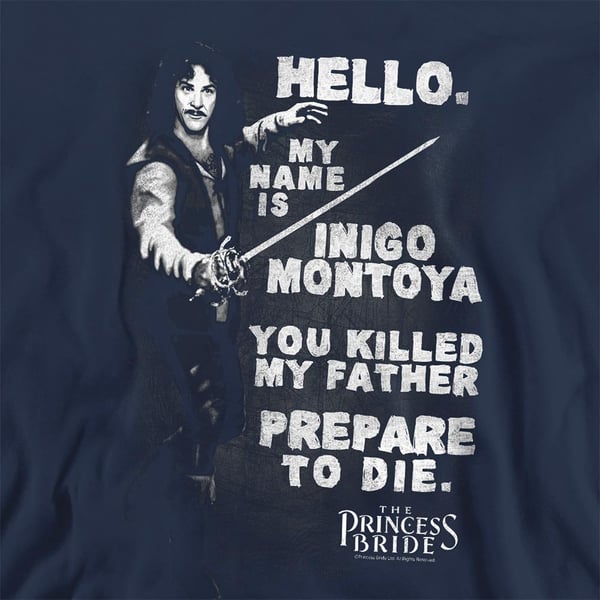 The Princess Bride Unisex Adult Hello Again Sweatshirt